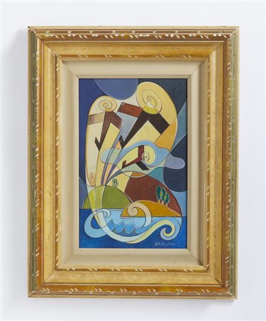 BONI ACHILLE (1896 - 1956) - SENZA TITOLO (AEROPITTURA).