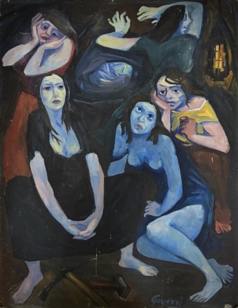 GASPARRI NINO (1910 - 1989) - LE DONNE DEI MINATORI.