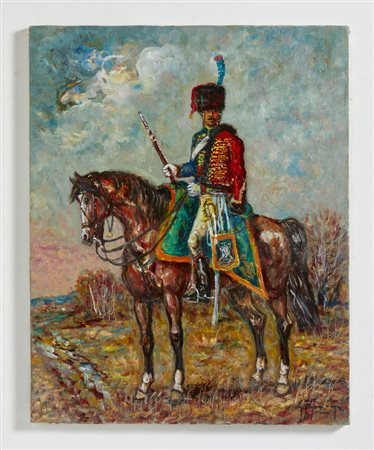 GONZAGA GIOVAN FRANCESCO (1921 - 2007) - CACCIATORE DELLA GUARDIA IN RESTA.