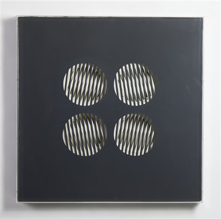 NICOLOTTI VANNA (n. 1929) - STRUTTURA VARIATA GRIGIA.