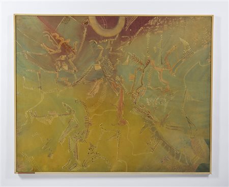 DANGELO SERGIO (1932 - 2022) - RUMORE DI FOGLIE ALL'INIZIO DI UNA PRECOCE PRIMAVERA .