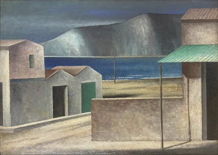 SCUFFI MARCELLO (1948 - 2021) - MARINA (PAESAGGIO DI MARE).