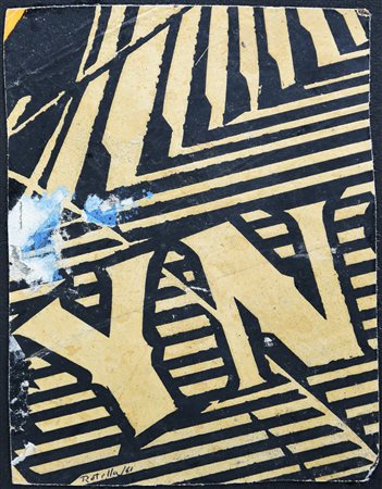 Mimmo Rotella (1918 - 2006) SENZA TITOLO, 1961 pittura e decollage su carta...