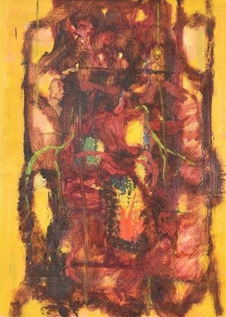 Edoardo Devetta (1912) SENZA TITOLO olio su masonite, cm 45x61 firma