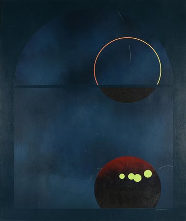 Elvio Becheroni (1934) SENZA TITOLO acrilico su tela, cm 72x58,5 firma