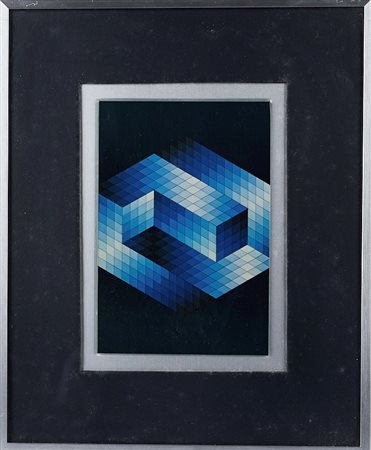 Victor Vasarely (Pécs, 1906 - Paris, 1997) 
 "Senza titolo" 
stampe offset 