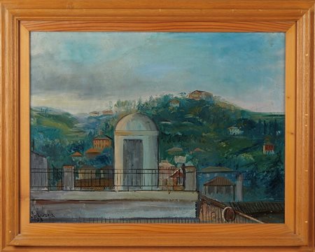 Nino Corrado Corazza (Bologna, 22/08/1897 - Bologna, 10/03/1975) 
"Senza titolo" 1938
Olio su tavola Cm 40x54