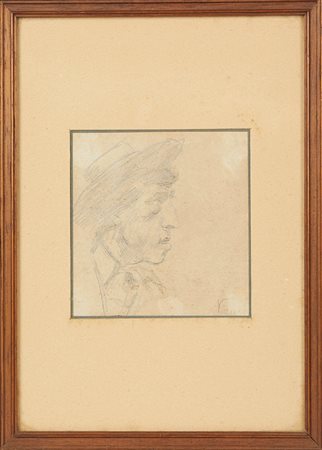 Lorenzo Viani (Viareggio, 01/11/1882 - Lido di Ostia, 30/06/1936) 
"Figura" 
Disegno su carta 