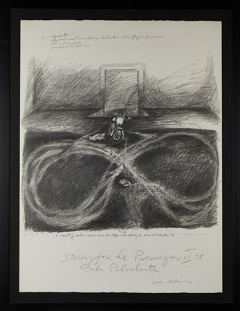 Mac Adams (Brynmawr, 1943 - ) 
"Study for the passenger II" 
Grafite su carta Cm 103x76