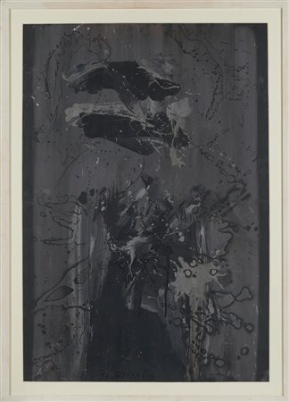 Giuseppe Ferrari (Bologna, 1921 - Bologna, 2011) 
"Comparsa" 
Acrilico su carta Cm 77,5x53,5