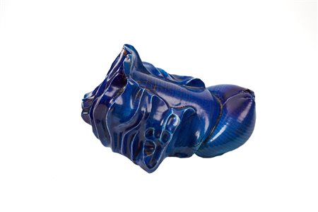 Carlo Zauli (Faenza, 18/08/1926 - Faenza, 14/01/2002) 
"Erotismo Turchese" 
Scultura in ceramica smaltata Cm 16x30x21