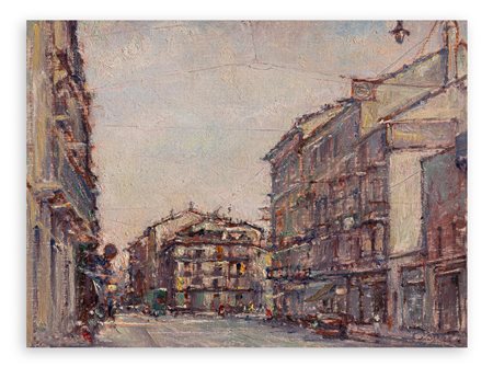GIULIO CISARI (1892-1979) - Via Broletto, 1930
