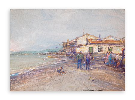 GIULIO CISARI (1892-1979) - Malaga, 1962