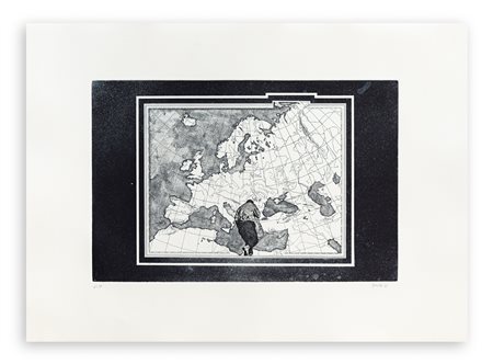 AUTORI VARI (BRUNO CARUSO E PAOLO GUIOTTO) - Lotto unico di 2 acqueforti