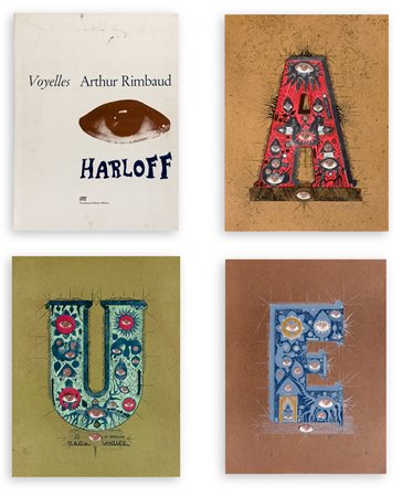 GUY HARLOFF (1933-1991) - Voyelles. Arthur Rimbaud, 1969
