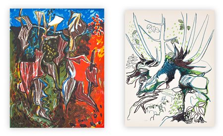 TOGO (1937) - Lotto unico di 2 litografie