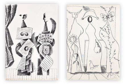 ADOLFO SAPORETTI (1910-1974) - Lotto unico di 2 opere