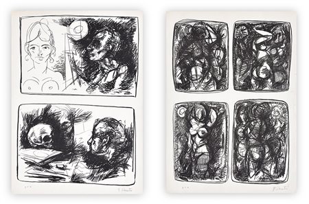 FAUSTO MARIA LIBERATORE (1922-2004) - Lotto unico di 2 litografie