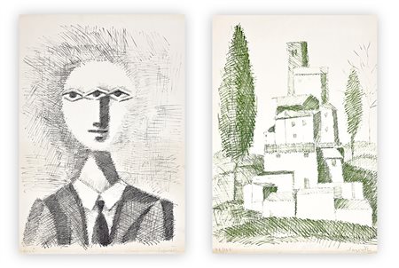 ADOLFO SAPORETTI (1910-1974) - Lotto unico di 2 opere