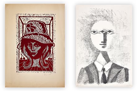 ADOLFO SAPORETTI (1910-1974) - Lotto unico di 2 opere