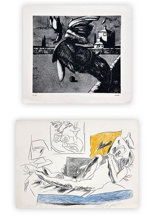 AUTORI VARI (SERGIO VACCHI E PERICLE FAZZINI) - Lotto unico di 2 opere