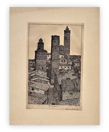 BENVENUTO DISERTORI (1887-1969) - San Gimignano
