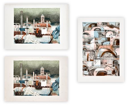 EVA FISCHER (1920-2015) - Lotto unico di 3 litografie