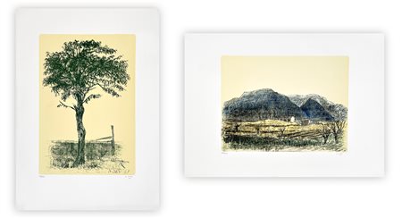 ALBERTO ZIVERI (1908-1990) - Lotto unico composto da 2 litografie