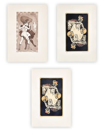 GIUSEPPE (BEPPE) MADAUDO (1950) - Lotto unico composto da 3 acqueforti