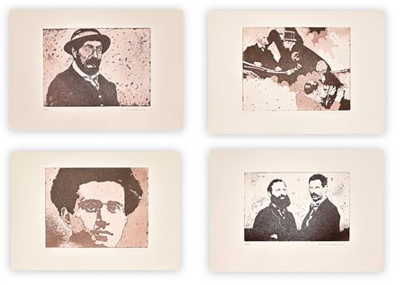 GIUSEPPE (BEPPE) MADAUDO (1950) - Lotto unico composto da 4 acqueforti