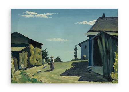 LUIGI RONCAGLIA (1915-1978) - Rustici al sole, 1945