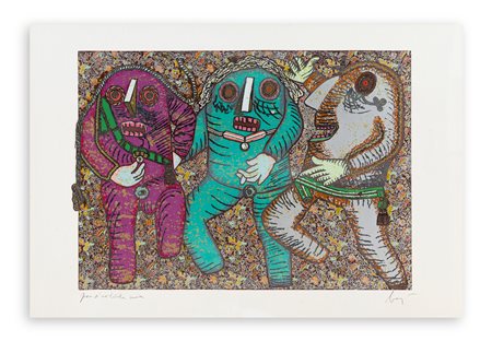 ENRICO BAJ (1924-2003) - Passo di danza, 1977