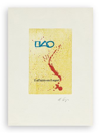 UGO CARREGA (1935-2014) - E' all'inizio era il segno