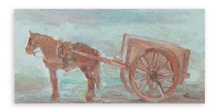 GUIDO GUIDI (1901-1998) - Senza Titolo (Cavallo e calesse)