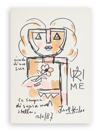 IBRAHIM KODRA (1918-2006) - Ricordo di una sera, 1987