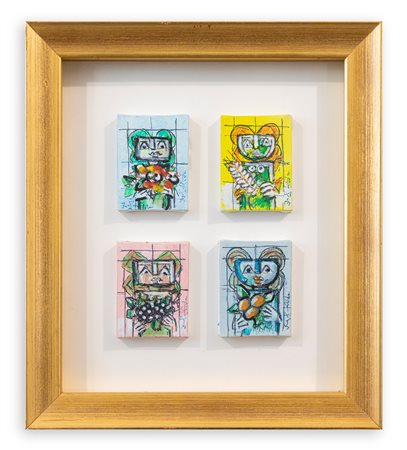 IBRAHIM KODRA (1918-2006) - Lotto unico composto da 4 opere: