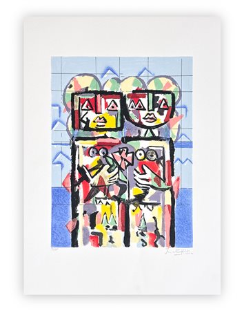 IBRAHIM KODRA (1918-2006) - Senza Titolo