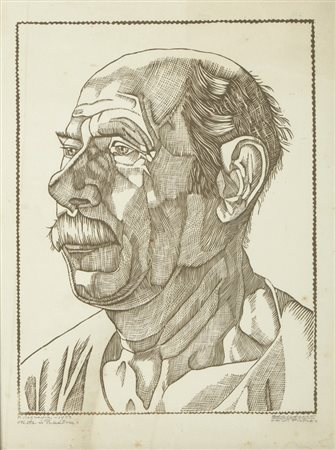 DI SAN PIETRO CAGNACCIO (1897 - 1946) - TESTA DI PESCATORE.