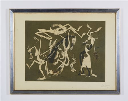 LAM WIFREDO (1902 - 1982) - DA ANNONCIATION DE AIME CESAIRE, 1969-1971.