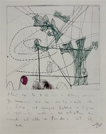 MATTA ROBERTO SEBASTIÁN ANTONIO (1911 - 2002) - LA CARTE DE LA FORCE.