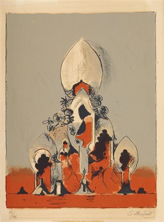 SUTHERLAND GRAHAM (1903 - 1980) - OMAGGIO A SAN LAZZARO (DAL VOLUME XXe SAN LAZZARO E SES AMIS).