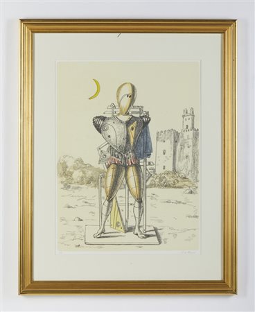 DE CHIRICO GIORGIO (1888 - 1978) - TROVATORE CON LA LUNA (TERZA VERSIONE).