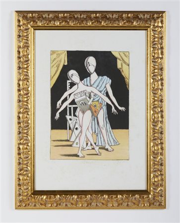 DE CHIRICO GIORGIO (1888 - 1978) - DANZATORI (QUARTA VERSIONE).