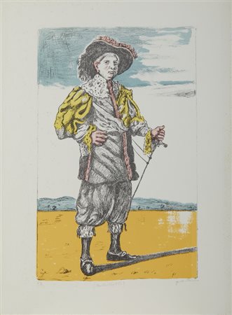 DE CHIRICO GIORGIO (1888 - 1978) - AUTORITRATTO.