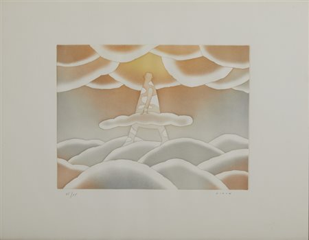 FOLON JEAN-MICHEL (1934 - 2005) - NUAGES .