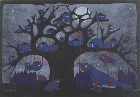 CASORATI FRANCESCO (1934 - 2013) - L'ALBERO MAGICO.