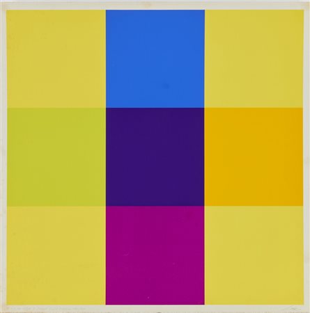 LOHSE RICHARD PAUL (1902 - 1988) - HORIZONTAL-UND VERTIKAL POSITION AUS EXTREM-UND NACHBARFARBEN .