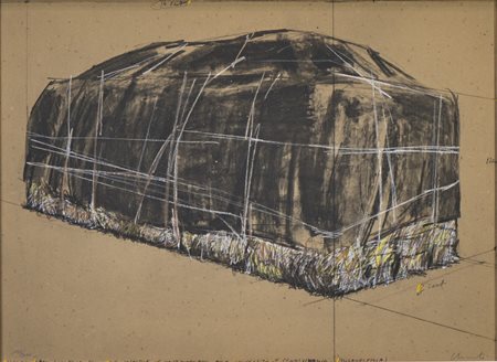 CHRISTO' (n. 1935) & JEANNE-CLAUDE (1935 - 2009) - PACKED HAY PROJECT FOR THE INSTITUTE OF CONTEMPORARY ART UNIVERSITY OF PENNSYLVANIA, PHILADELPHIA.