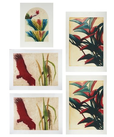 BENATI DAVIDE (n. 1949) - LOTTO COMPOSTO DA N.4 FOGLI.