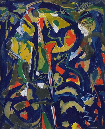 MONTANARINI LUIGI Firenze 22/07/1906 - Roma 09/01/1998Senza titolo, 1953olio...